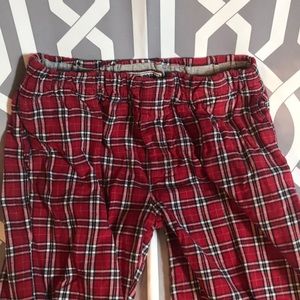 Red and black plaid pajama pants!!